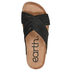 Footbed Sandals*Earth Women's , Atlas Sandal Black/Black