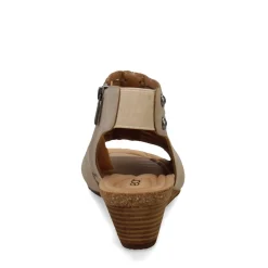 Wedges*Earth Women's , Hana 3 Sandal Light Sand