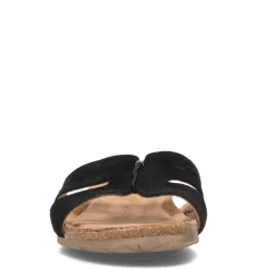Footbed Sandals*Earth Origins Women's , Lyndon Luna Sandal Black Suede
