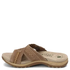 Footbed Sandals*Earth Origins Women's , Sizzle Slide Sandal Brown