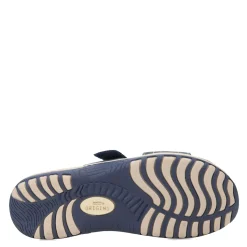 Footbed Sandals*Earth Origins Women's , Sizzle Slide Sandal Navy