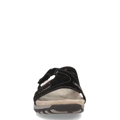 Footbed Sandals*Earth Origins Women's , Sizzle Sandal Black Suede