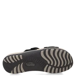 Footbed Sandals*Earth Origins Women's , Sizzle Sandal Black Suede