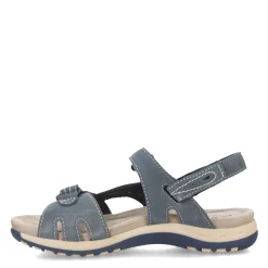 Footbed Sandals*Earth Origins Women's , Sophie Sandal Medium Blue