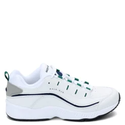 Walking*Easy Spirit Women's , Romy Walking Shoe White Navy Green
