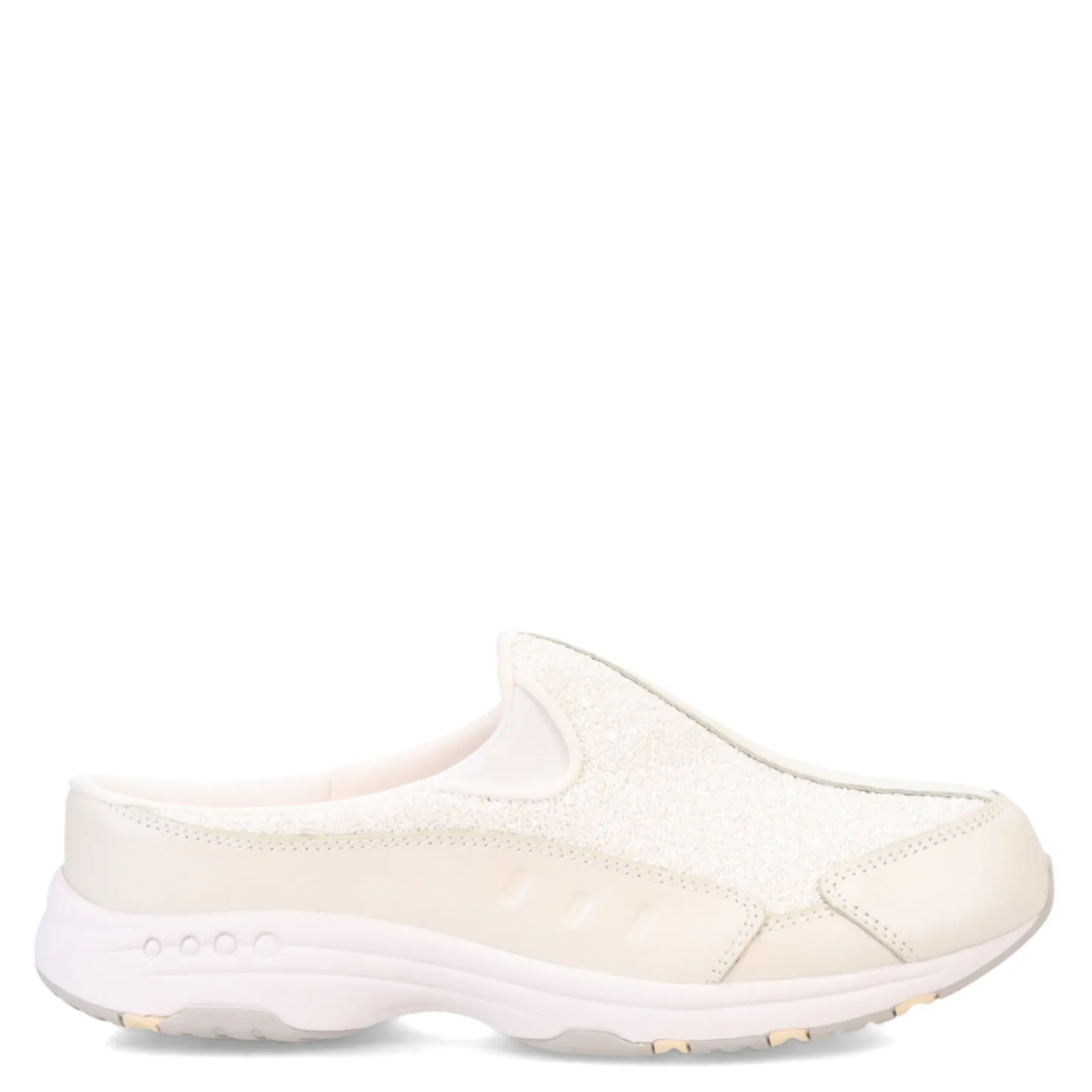 Walking*Easy Spirit Women's , Traveltime Classic Clog Ivory Multi Textured