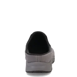 Walking*Easy Spirit Women's , Traveltime Classic Clog Dark Gray Suede