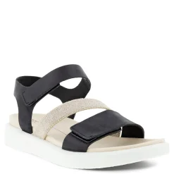 Footbed Sandals*ECCO Women's , Flowt 2 Band Sandal Black