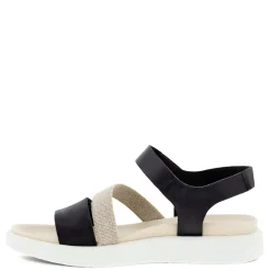 Footbed Sandals*ECCO Women's , Flowt 2 Band Sandal Black