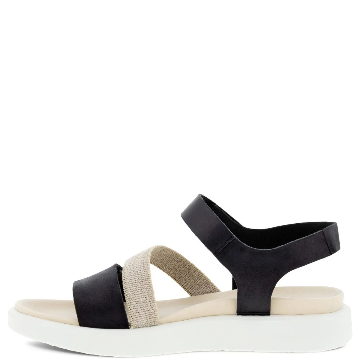Footbed Sandals*ECCO Women's , Flowt 2 Band Sandal Black