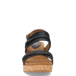 Wedges*Eurosoft by Sofft Women's , Kahley Sandal Black
