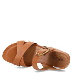 Wedges*Eurosoft by Sofft Women's , Rowe Sandal Medium Brown