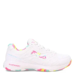 Court*Fila Women's , Double Bounce 3 Pickleball Shoe Wht/Wht/Mult