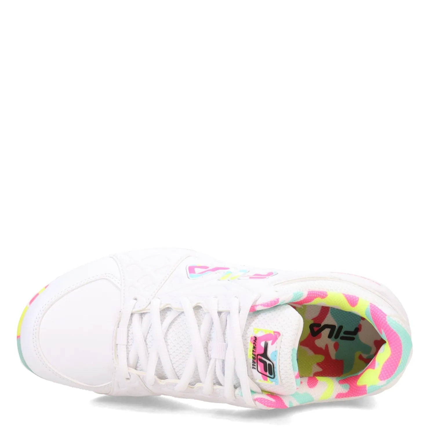 Court*Fila Women's , Double Bounce 3 Pickleball Shoe Wht/Wht/Mult