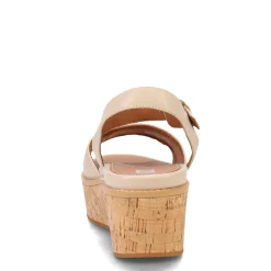 Wedges*FitFlop Women's , Eloise Cork Wrap Strap Sandal Beige