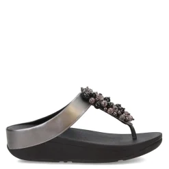 Flip Flops*FitFlop Women's , Fino Bauble Toe-Post Sandal Pewter Black