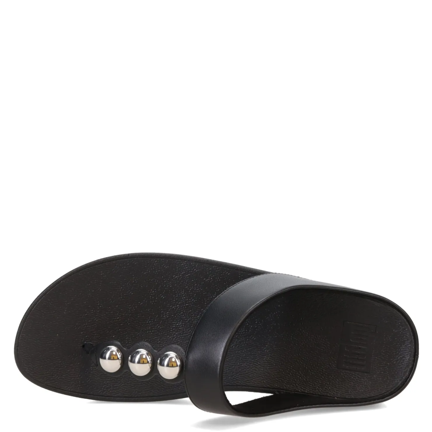 Wedges*FitFlop Women's , Fino Mirror Dome Toe-Post Sandal Black