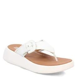 Flip Flops*FitFlop Women's , F-Mode Canvas Flatform Thong Sandal Blue