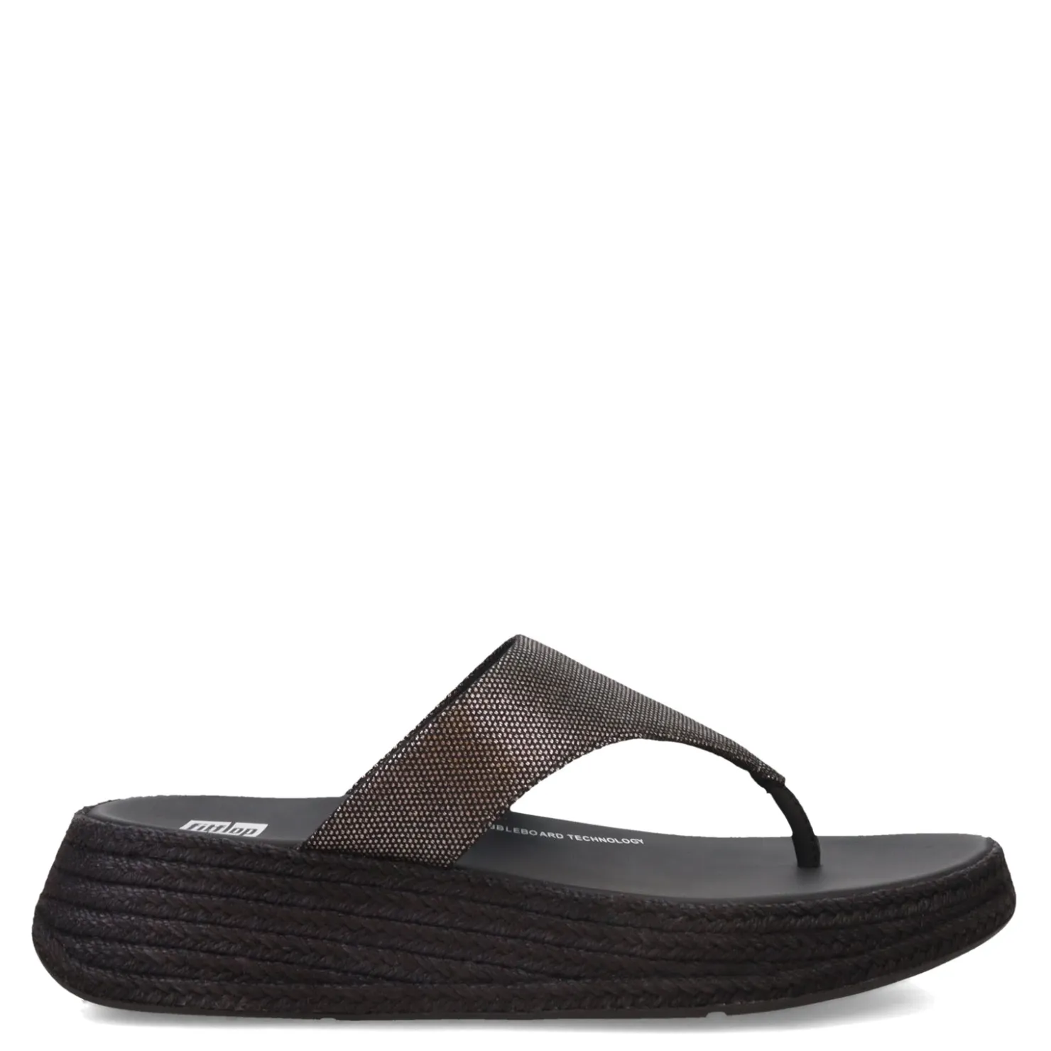 Women's , F-Mode Espadrille Glitz Thong Sandal|FitFlop Clearance