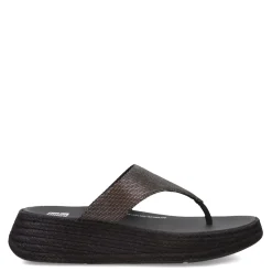 Flip Flops*FitFlop Women's , F-Mode Espadrille Glitz Thong Sandal Black