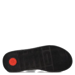 Flip Flops*FitFlop Women's , F-Mode Espadrille Glitz Thong Sandal Black