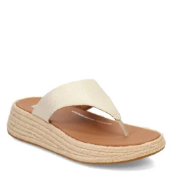 Flip Flops*FitFlop Women's , F-Mode Espadrille Glitz Thong Sandal Ivory