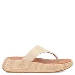 Flip Flops*FitFlop Women's , F-Mode Espadrille Glitz Thong Sandal Ivory