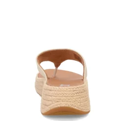 Flip Flops*FitFlop Women's , F-Mode Espadrille Glitz Thong Sandal Ivory
