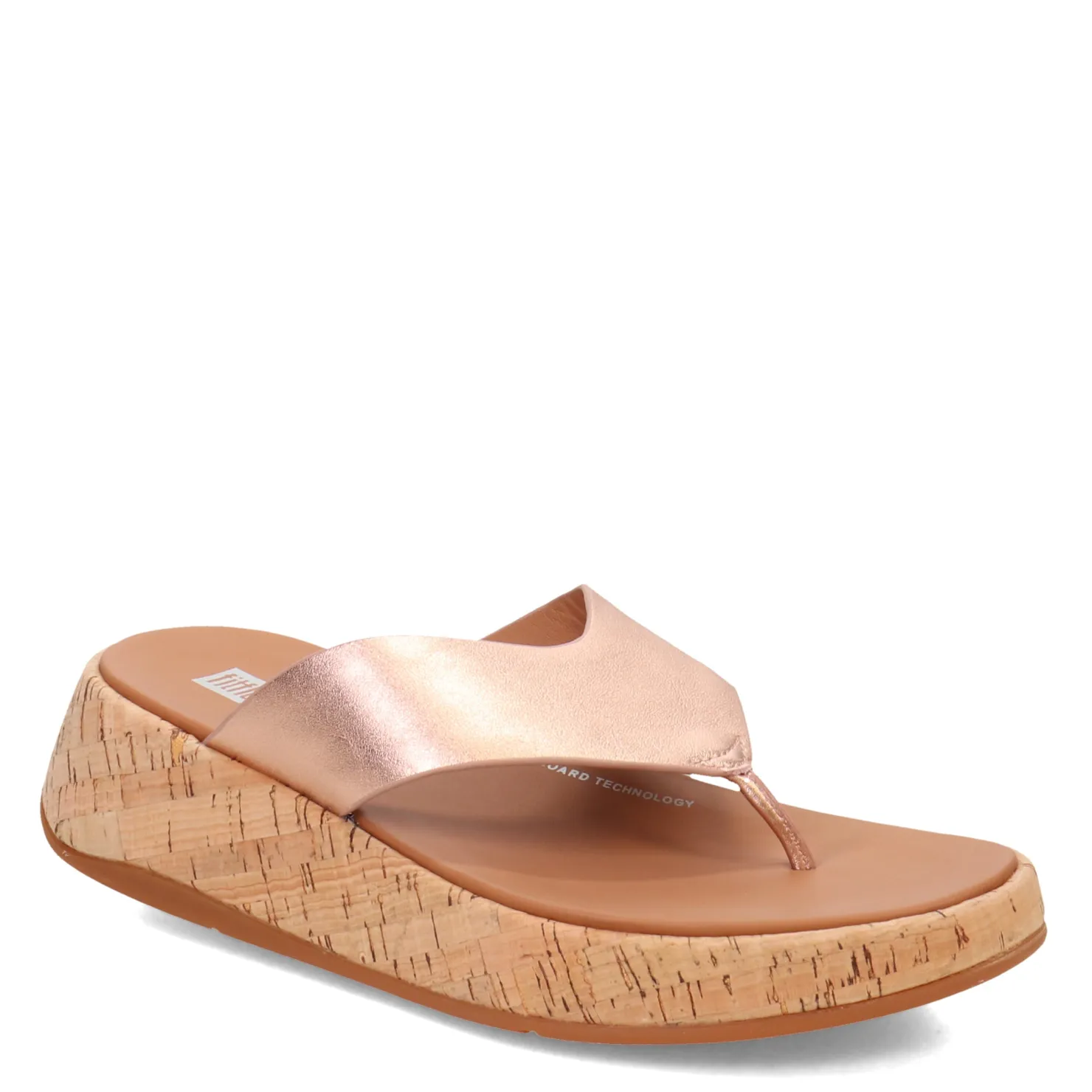 Flip Flops*FitFlop Women's , F-Mode Flatform Toe Post Sandal Rose Gold