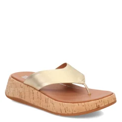 Flip Flops*FitFlop Women's , F-Mode Flatform Toe Post Sandal Platinum