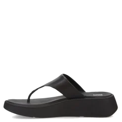 Flip Flops*FitFlop Women's , F-Mode Flatform Toe-Post Sandal Black