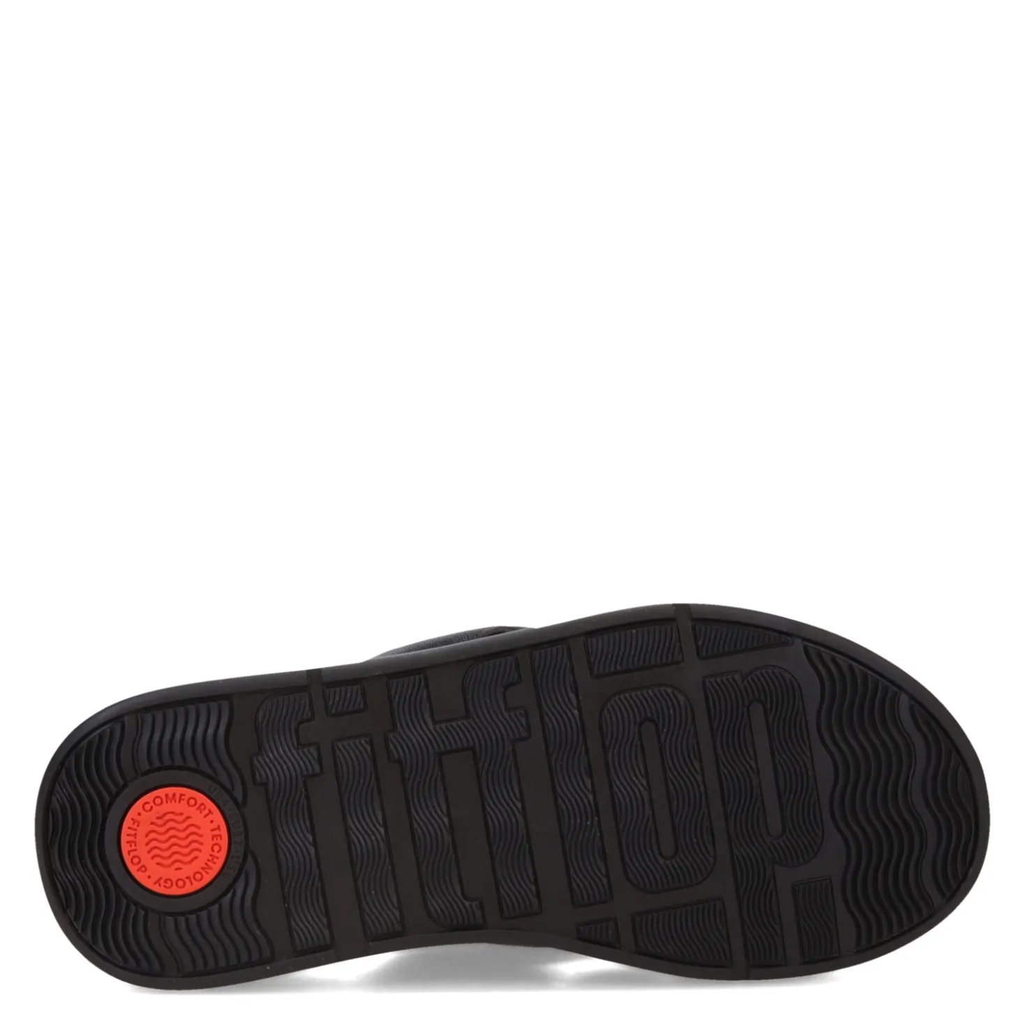 Flip Flops*FitFlop Women's , F-Mode Leather-Twist Toe-Post Sandal Black