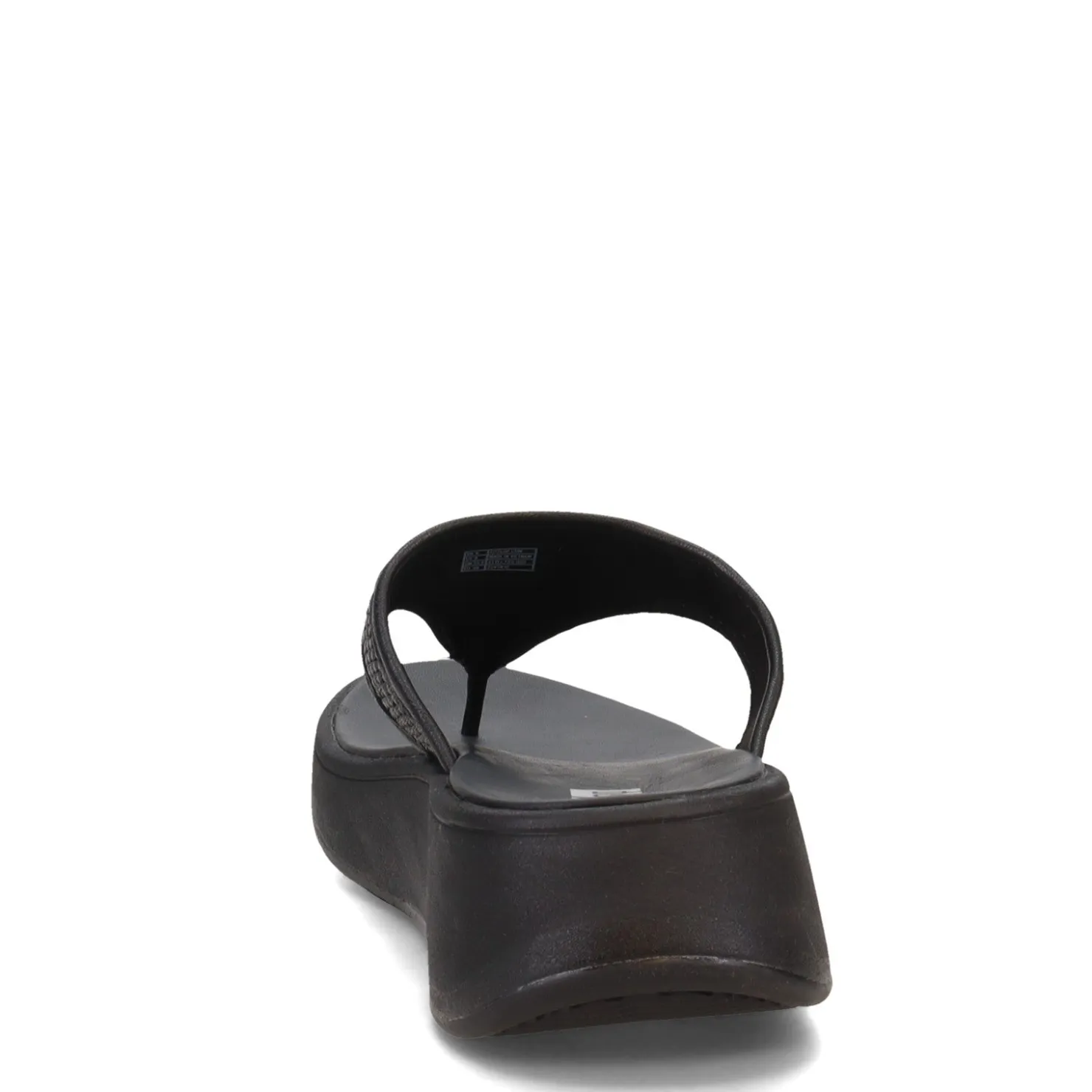 Flip Flops*FitFlop Women's , F-Mode Woven Flatform Toe Post Sandal Black