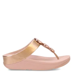 Flip Flops*FitFlop Women's , HALO Bead-Circle Toe-Post Sandal Rose Gold