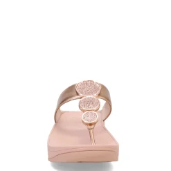 Flip Flops*FitFlop Women's , HALO Bead-Circle Toe-Post Sandal Rose Gold