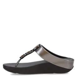 Flip Flops*FitFlop Women's , HALO Bead-Circle Toe-Post Sandal Pewter
