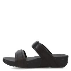 Wedges*FitFlop Women's , Lulu Adjustable Buckle Slide Sandal Black