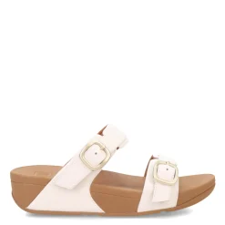 Wedges*FitFlop Women's , Lulu Adjustable Buckle Slide Sandal Urban White