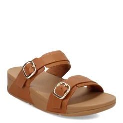Wedges*FitFlop Women's , Lulu Adjustable Buckle Slide Sandal Light Tan
