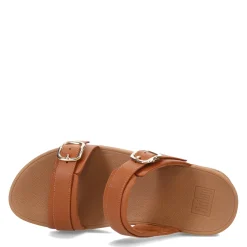 Wedges*FitFlop Women's , Lulu Adjustable Buckle Slide Sandal Light Tan