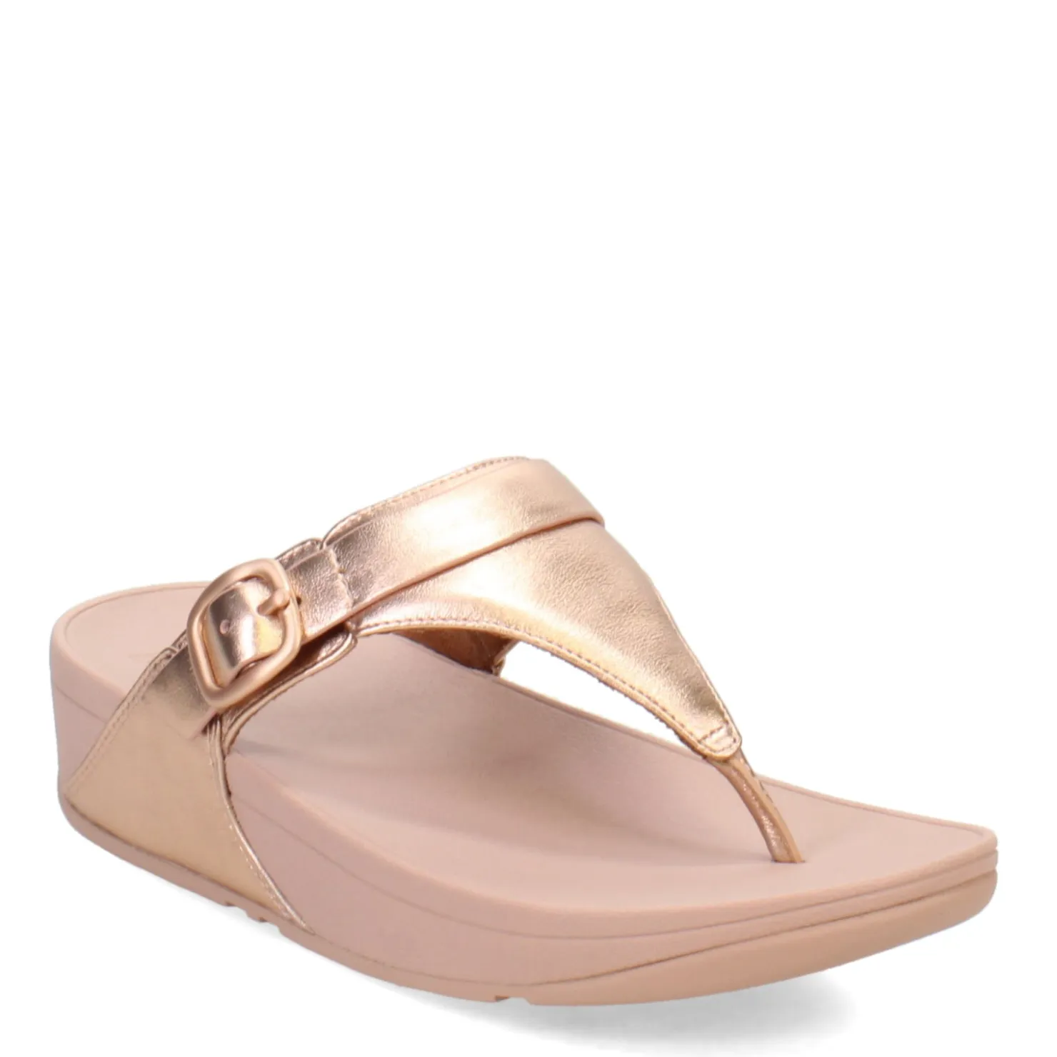 Wedges*FitFlop Women's , Lulu Adjustable Thong Sandal Rose Gold
