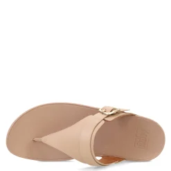 Wedges*FitFlop Women's , Lulu Adjustable Thong Sandal Latte Beige