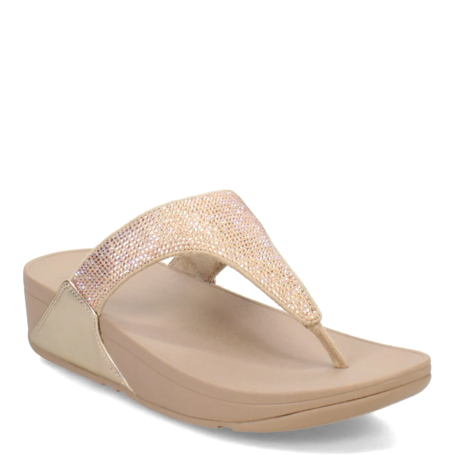 Flip Flops*FitFlop Women's , Lulu Crystal Thong Sandal Latte Beige