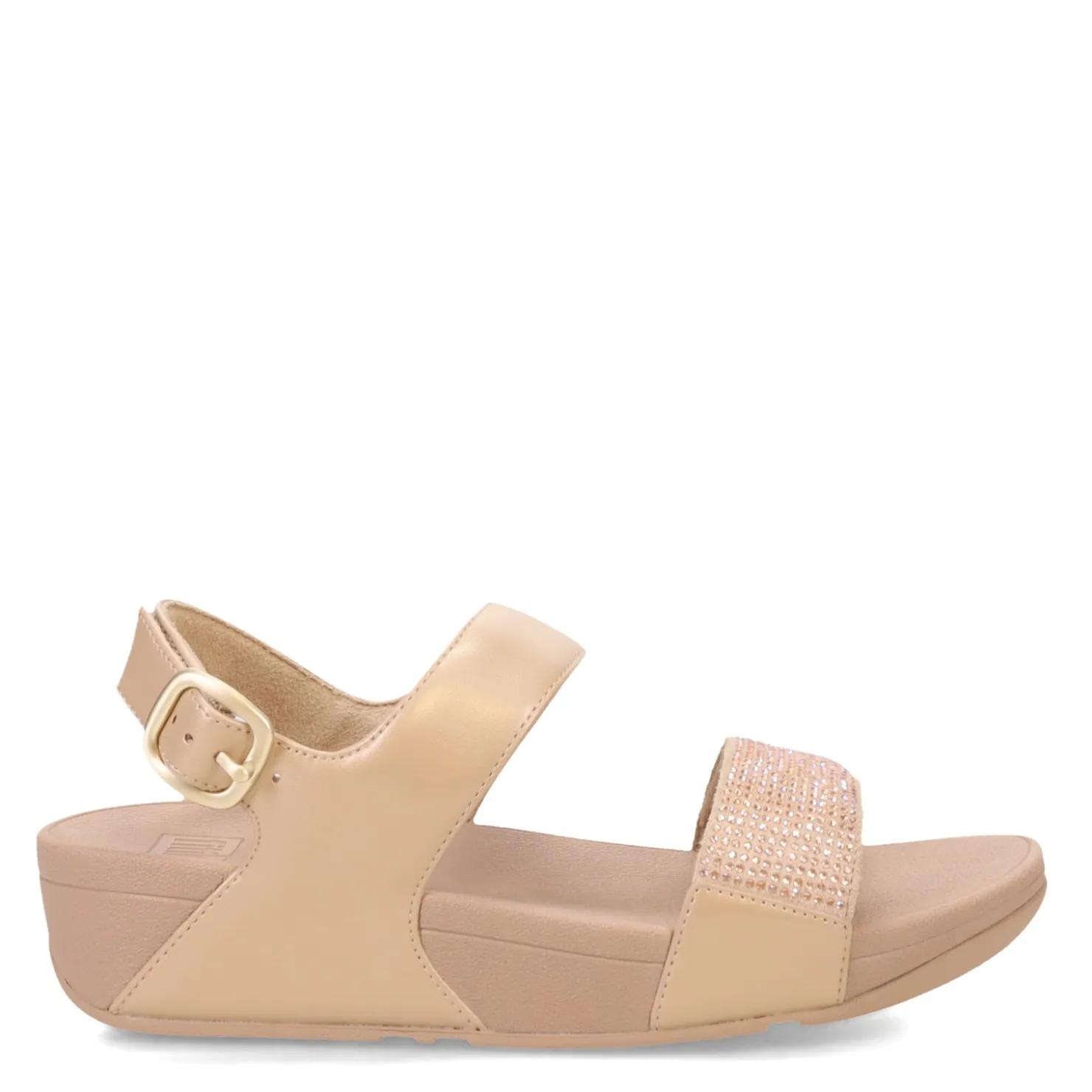 Wedges*FitFlop Women's , Lulu Crystal Backstrap Sandal Latte Beige