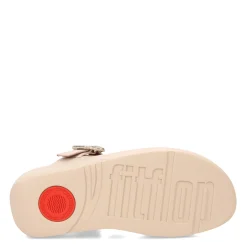 Flip Flops*FitFlop Women's , Lulu Crystal Buckle Thong Sandal Beige