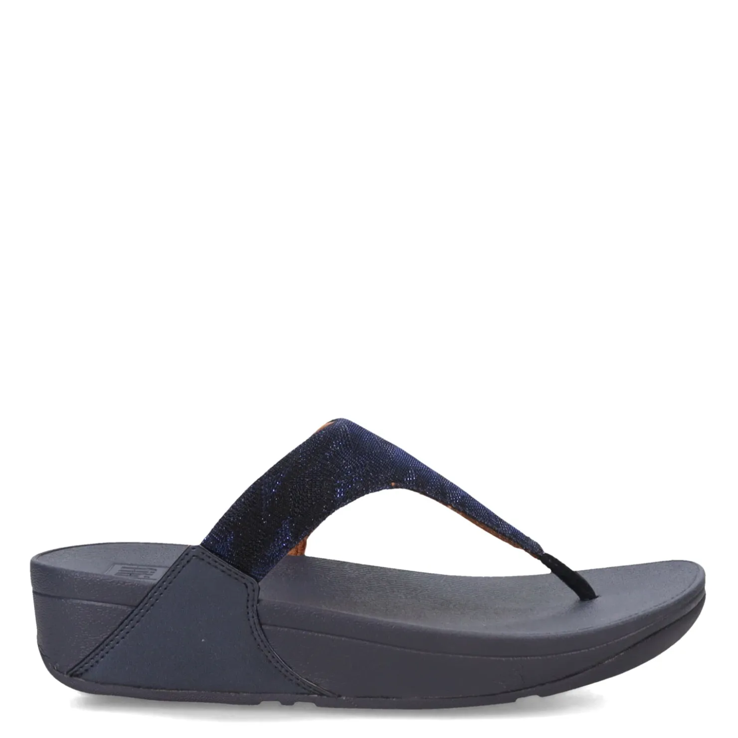 Wedges*FitFlop Women's , Lulu Glitz Thong Sandal Midnight Navy