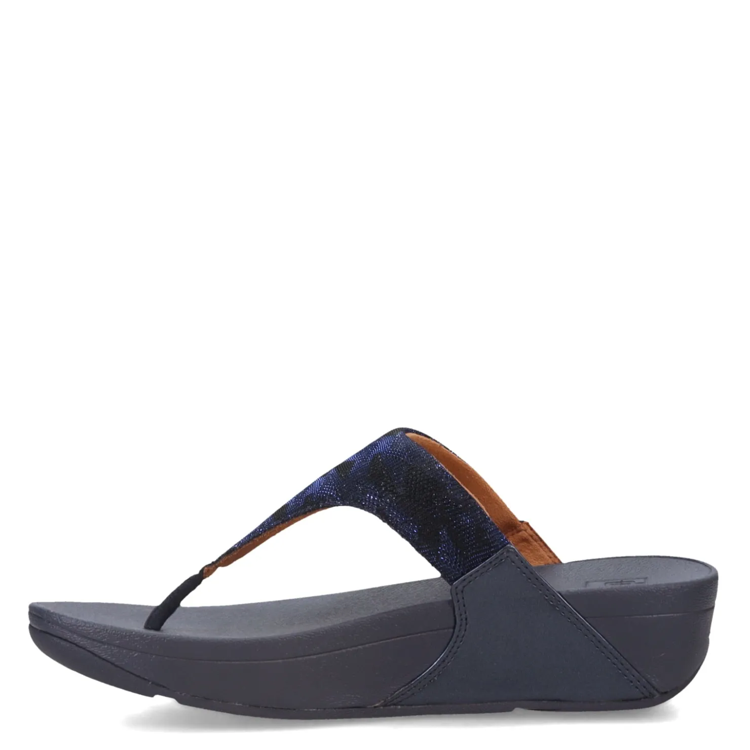 Wedges*FitFlop Women's , Lulu Glitz Thong Sandal Midnight Navy