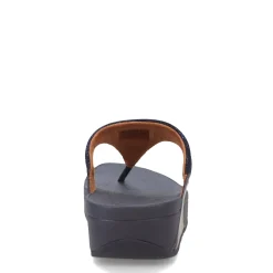 Wedges*FitFlop Women's , Lulu Glitz Thong Sandal Midnight Navy
