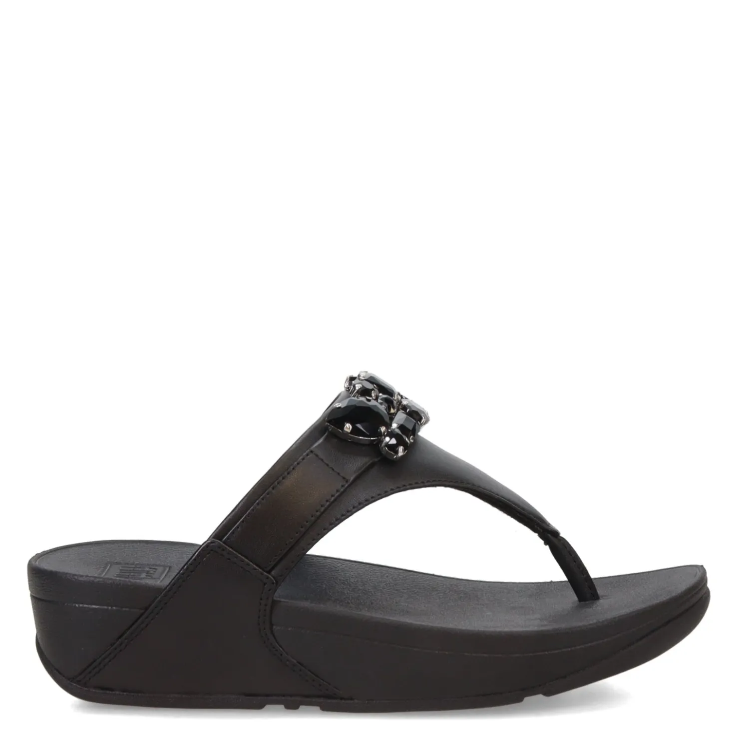 Wedges*FitFlop Women's , Lulu Jewel Thong Sandal Black