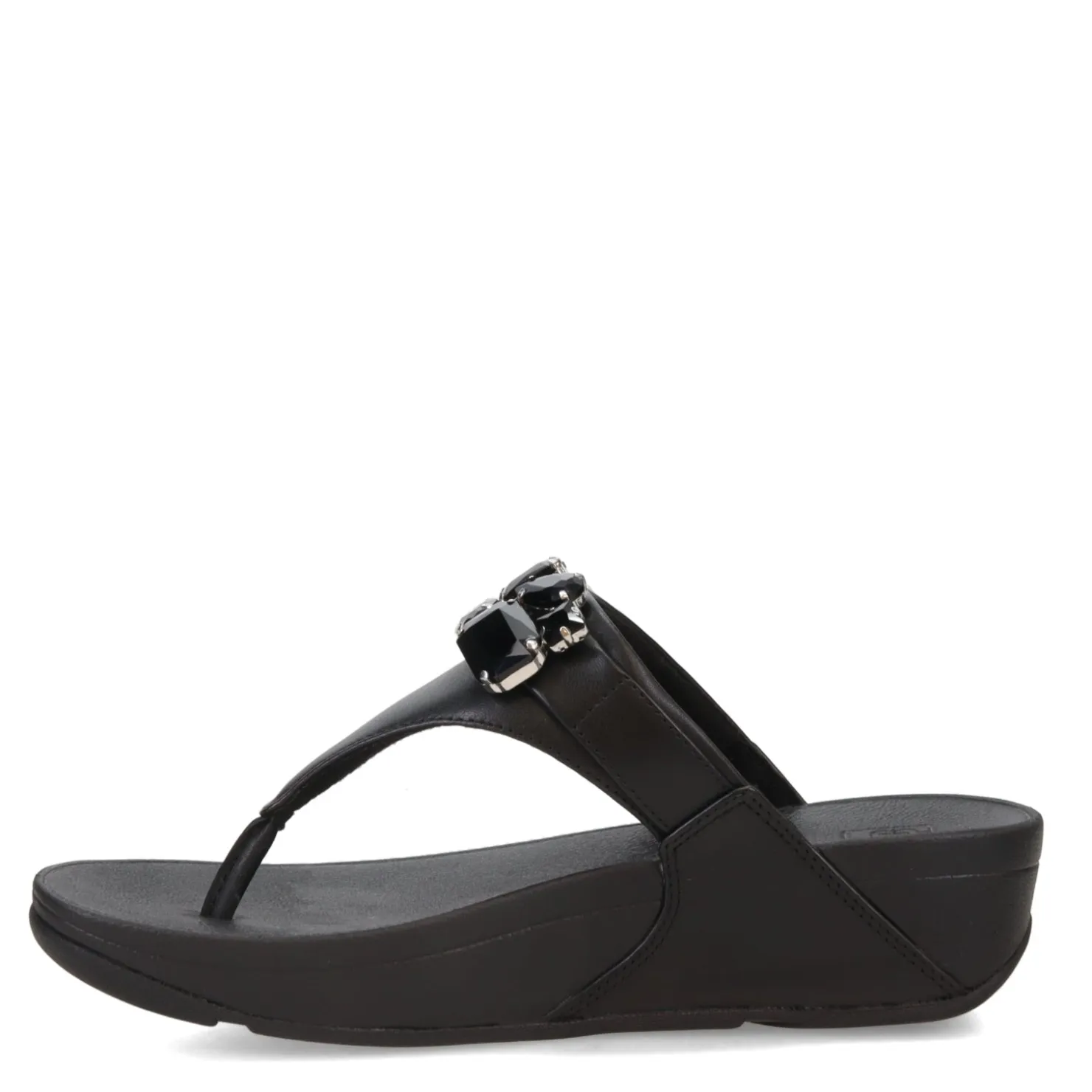 Wedges*FitFlop Women's , Lulu Jewel Thong Sandal Black
